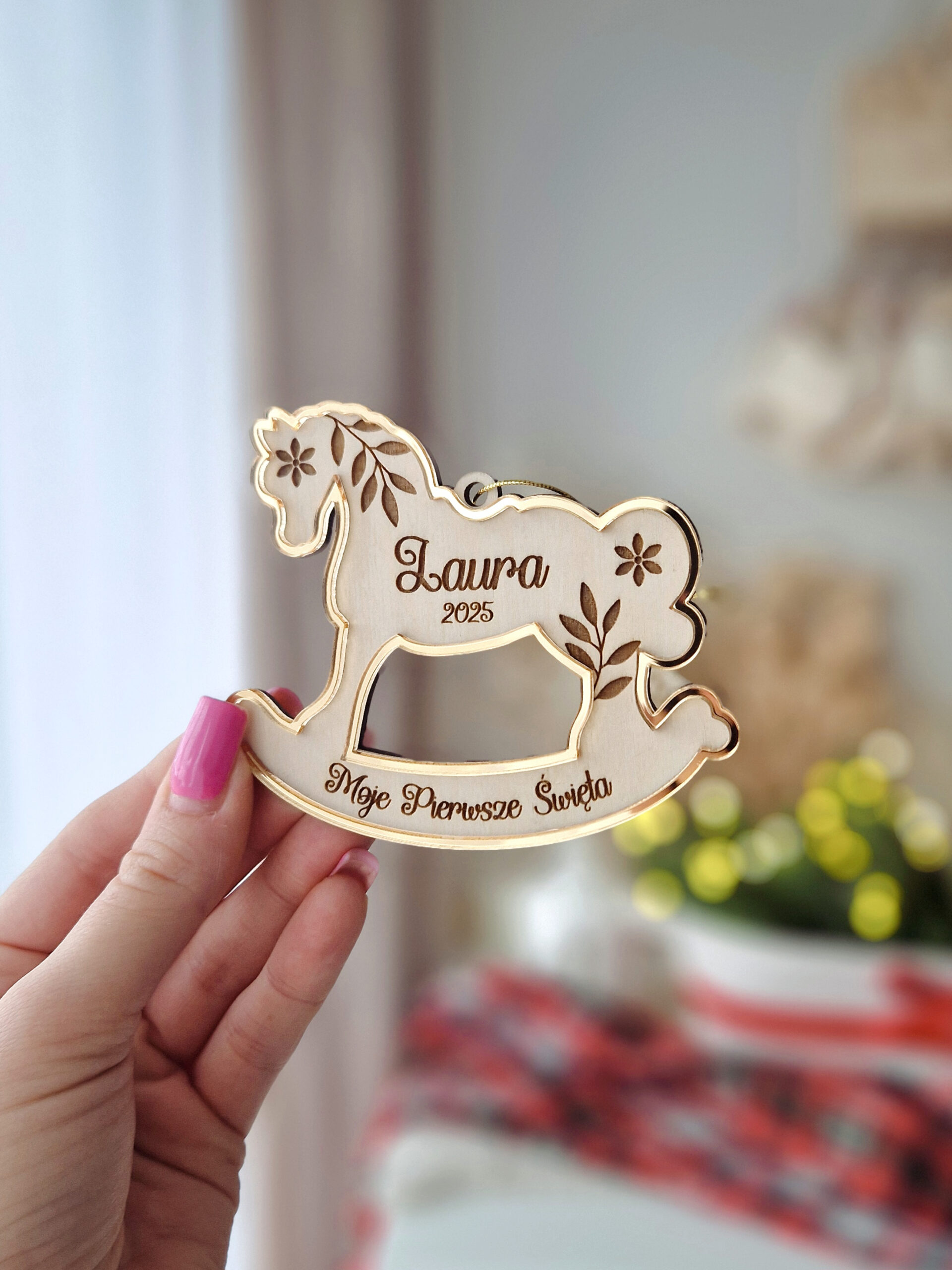 Konik na biegunach - bombka 3D - obrazek 2